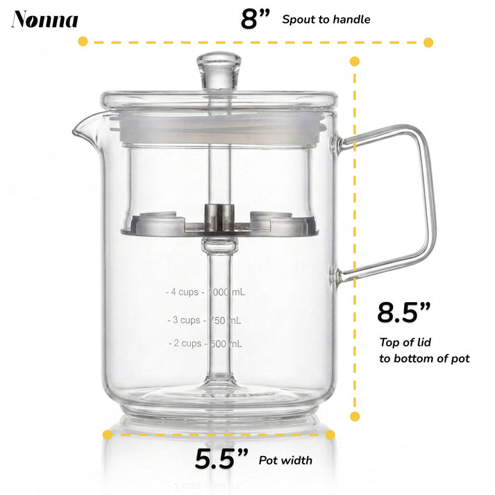 NONNA 2.0 | Glass Coffee Percolator | Retro Stovetop Coffee Percolator ...